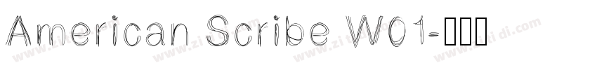 American Scribe W01字体转换